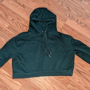 Bluenotes crop hoodie, US women's size S, color: green